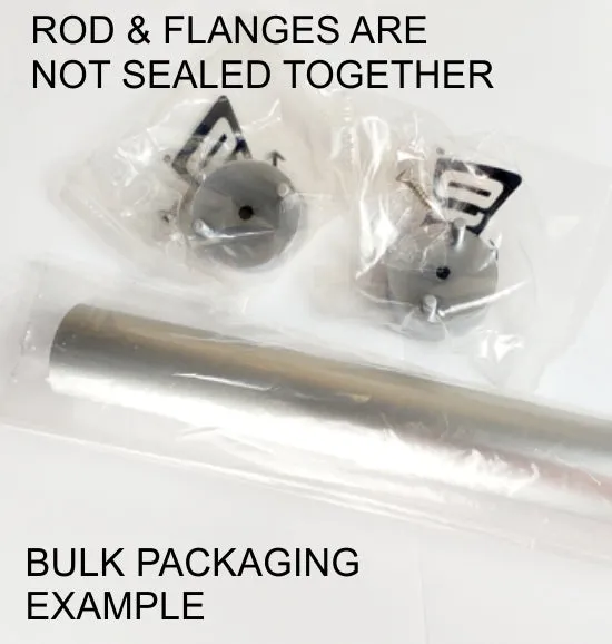 36 Inch Polished Chrome Round 1 5/16 Rod Kit
