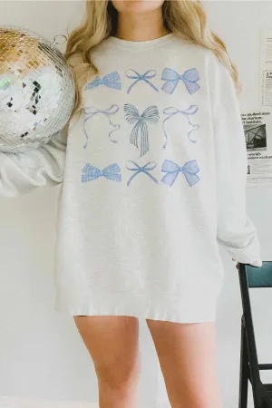 Bow Time Sweatshirt - White