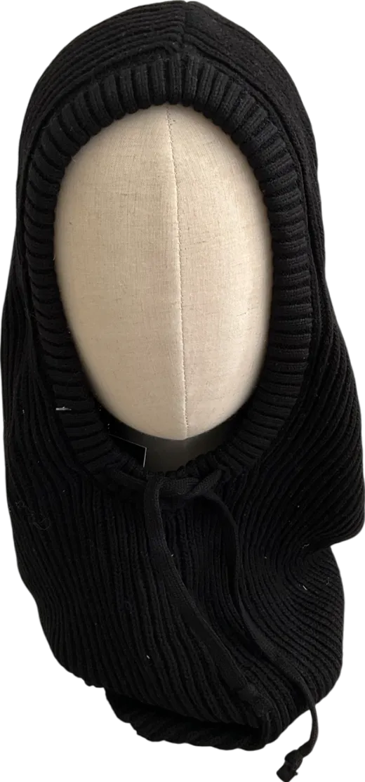 Colours Black Knitted Balaclava One Size