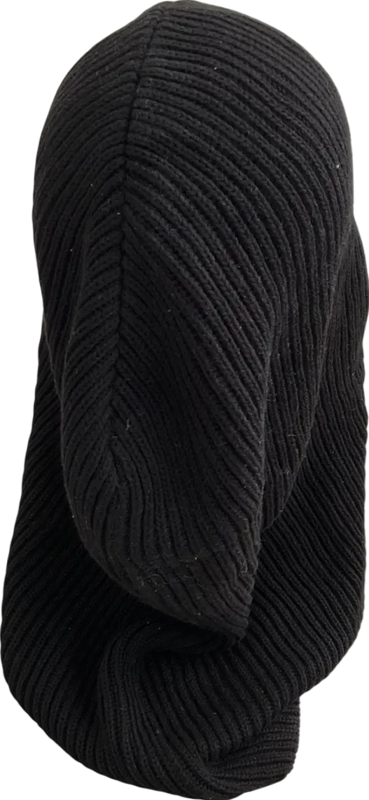Colours Black Knitted Balaclava One Size