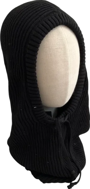 Colours Black Knitted Balaclava One Size