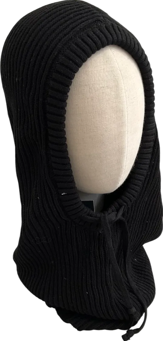 Colours Black Knitted Balaclava One Size