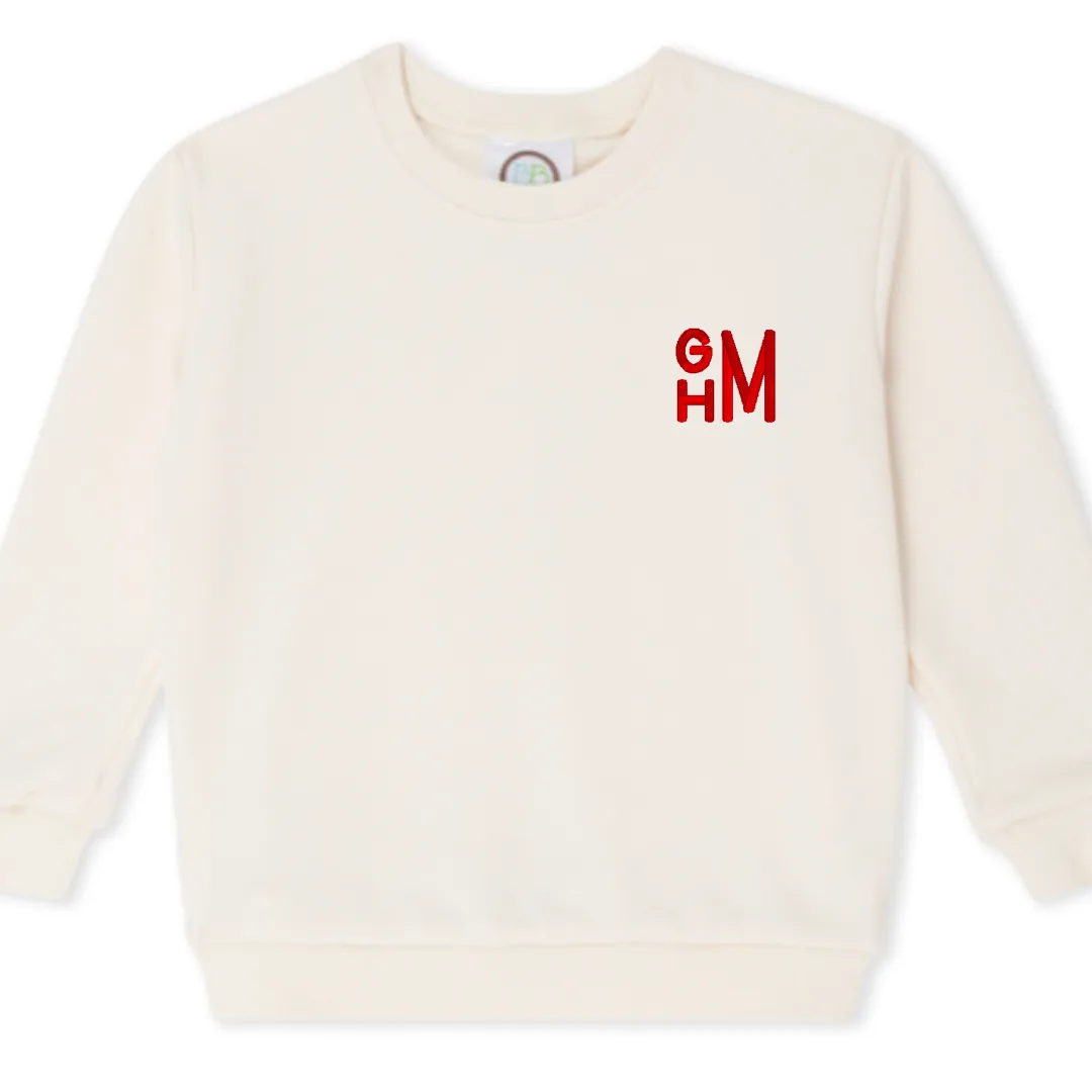 Cream Sweatshirt Collection (Bubbles, Puff Sleeve, Unisex)