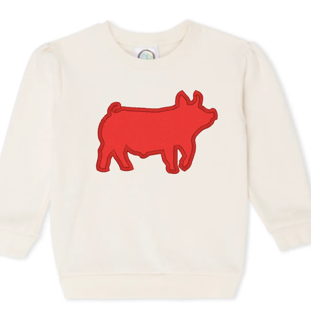 Cream Sweatshirt Collection (Bubbles, Puff Sleeve, Unisex)