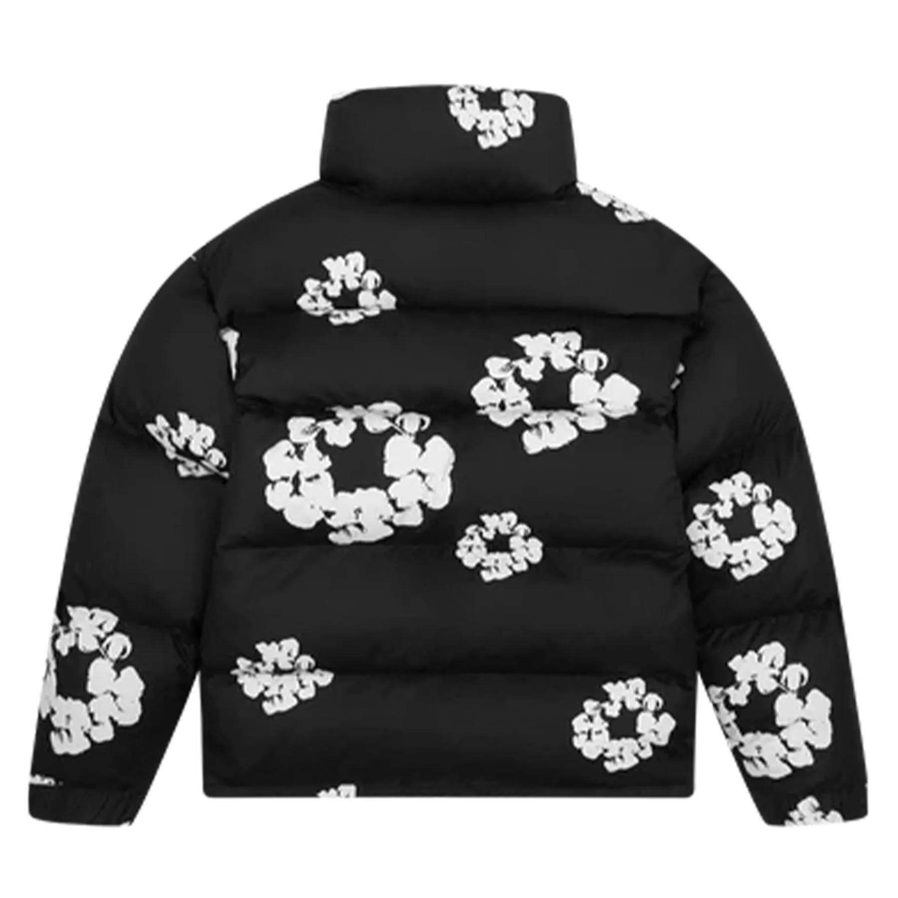 Denim Tears The Cotton Wreath Puffer Jacket 'Black'