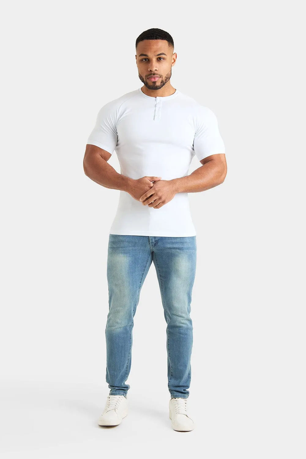 Everyday Henley T-Shirt in White