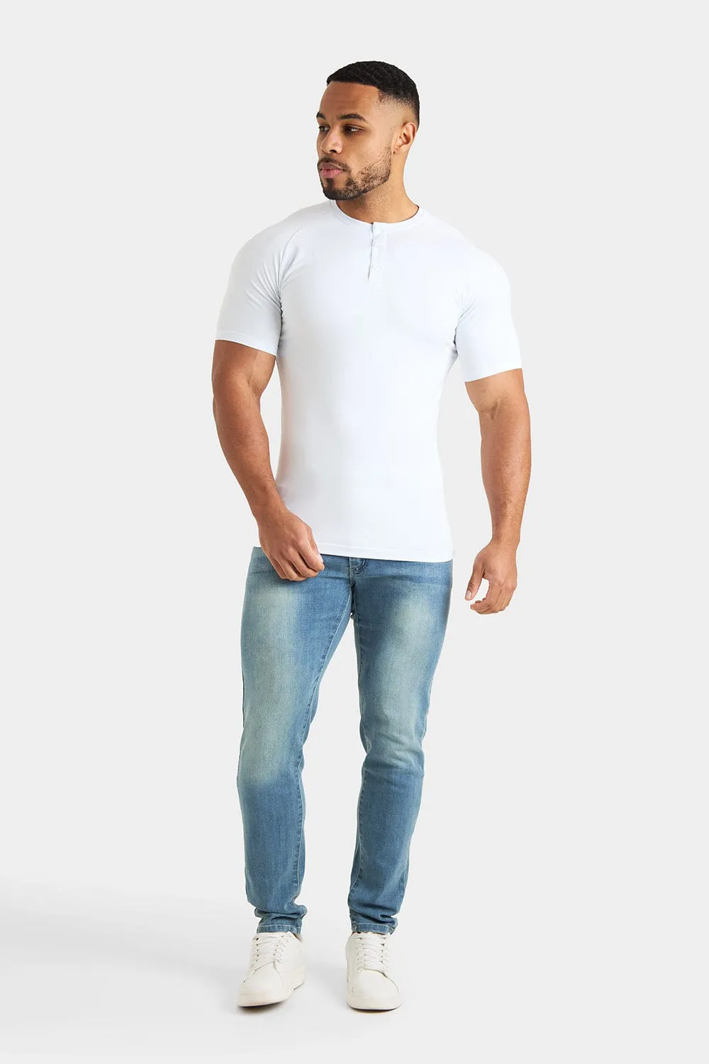 Everyday Henley T-Shirt in White
