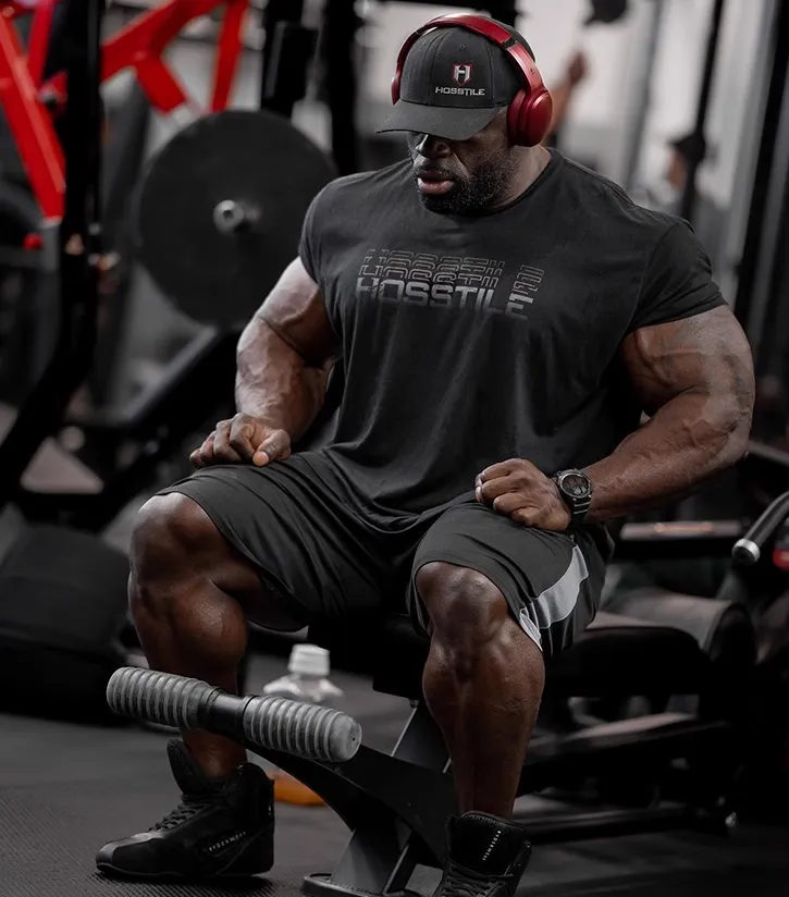GYM BUDDY HOSTILE ARNOLD FIT MUSCLE FITNESS T SHIRTS