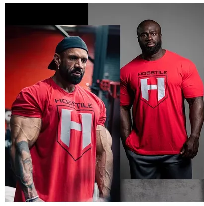 GYM BUDDY HOSTILE ARNOLD FIT MUSCLE FITNESS T SHIRTS