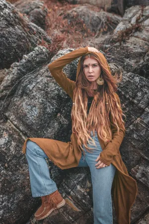 Hooded Cardigan Kala Acana Caramel