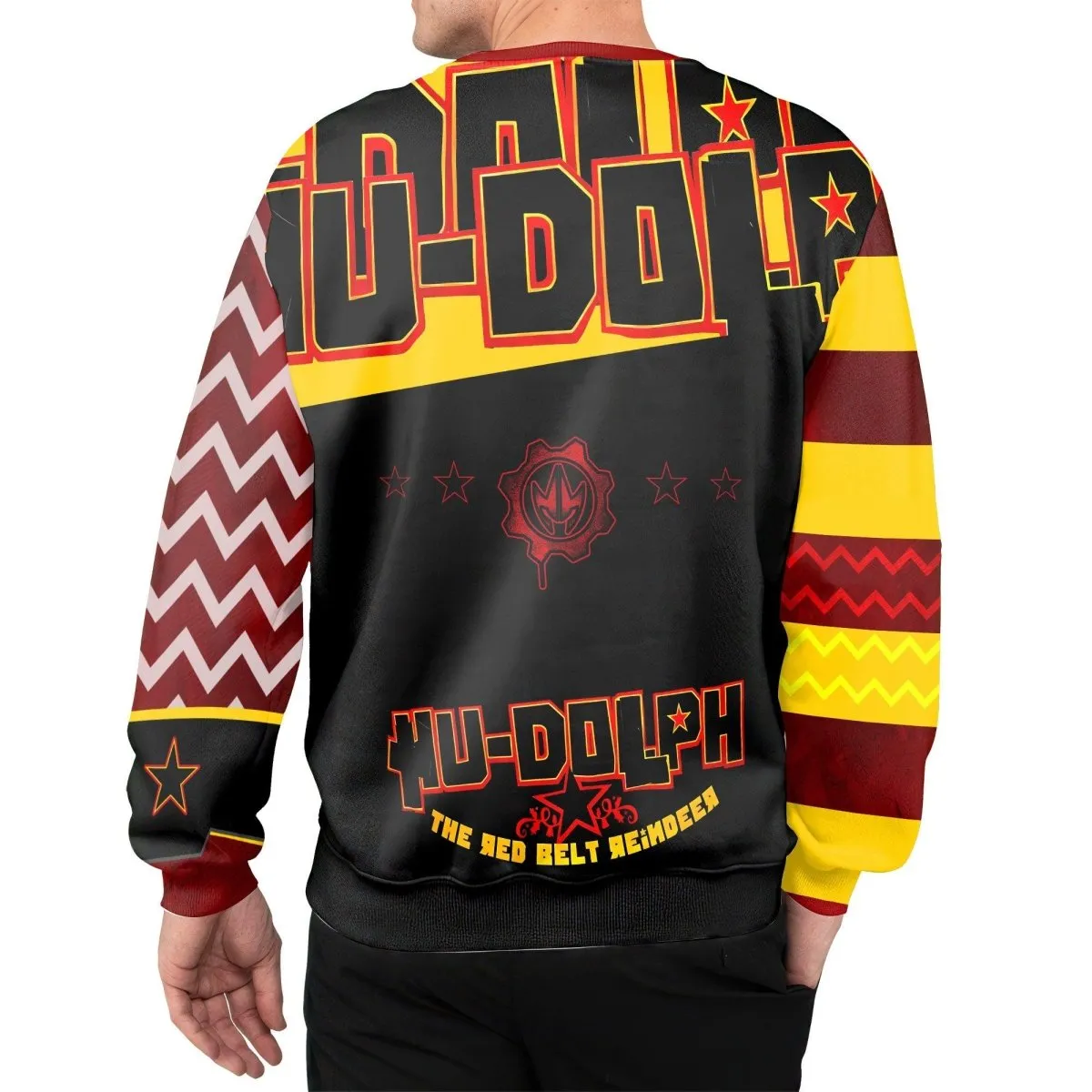 Hudolph The Red Belt Reindeer Sweatshirt