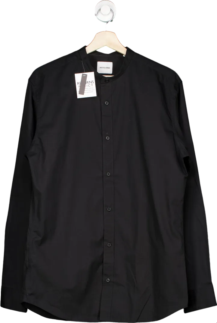 Jack & Jones Black Button-Up Shirt UK L