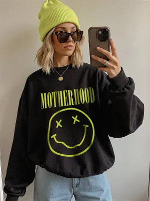 Motherhood Smiley Sweatshirt