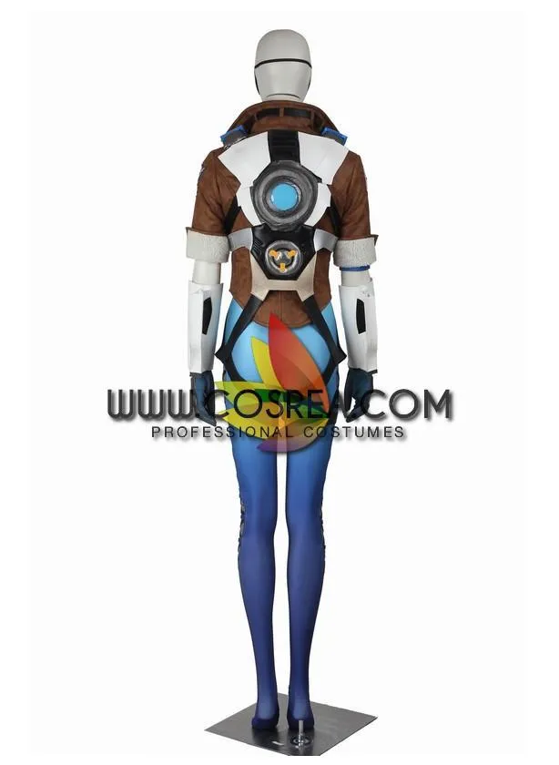 Overwatch Tracer Gradient Blue Cosplay Costume