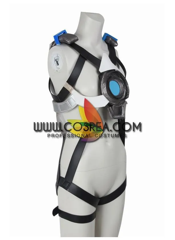 Overwatch Tracer Gradient Blue Cosplay Costume