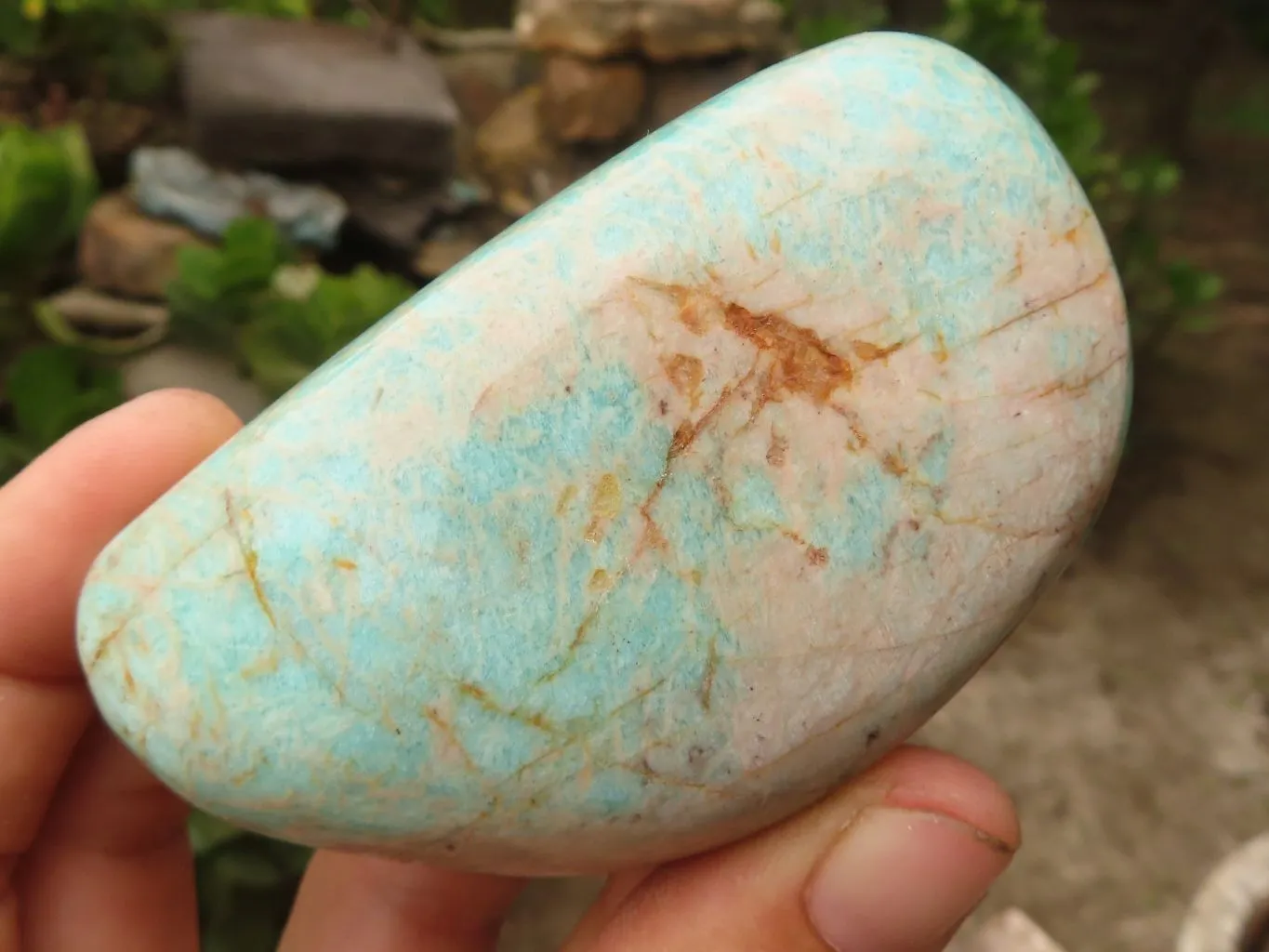 Polished Amazonite Free Forms x 13 From Zimbabwe