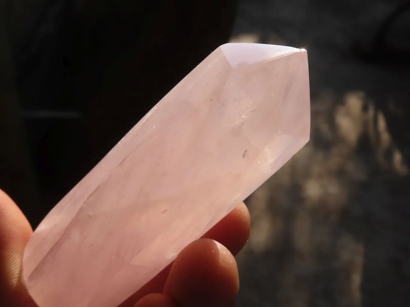 Polished Gemmy Pink Rose Quartz Points x 6 From Antsirabe, Madagascar