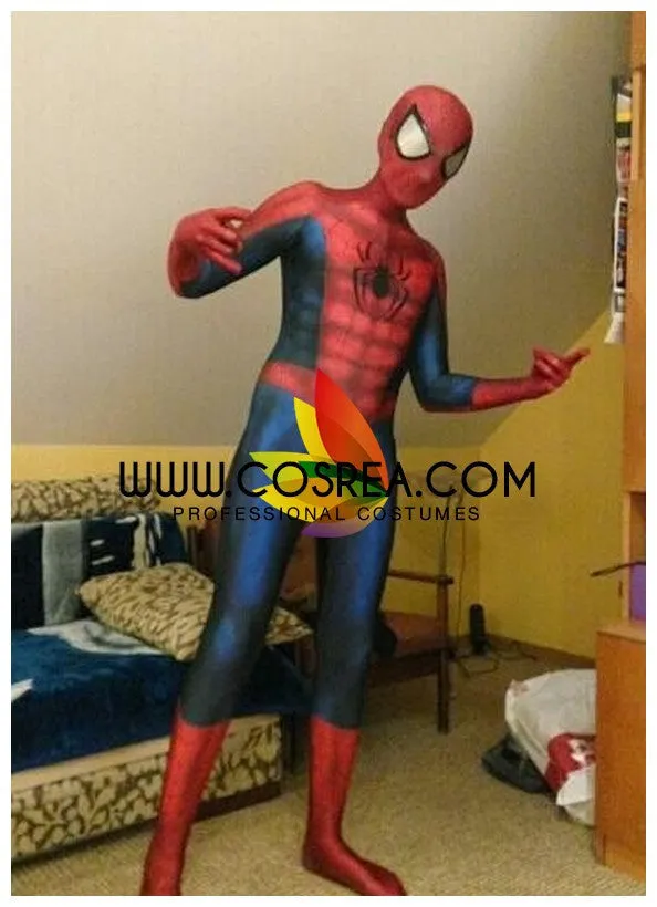 Spiderman Gradient Digital Printed Cosplay Costume