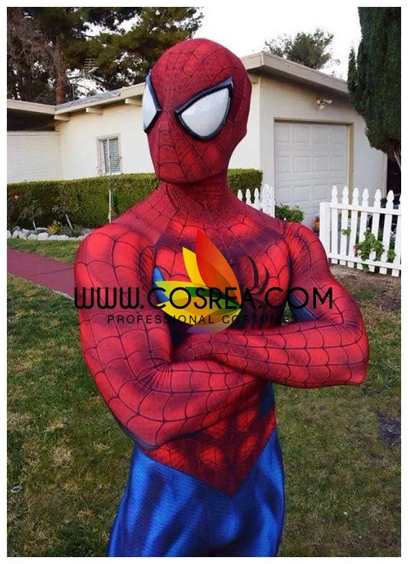 Spiderman Gradient Digital Printed Cosplay Costume