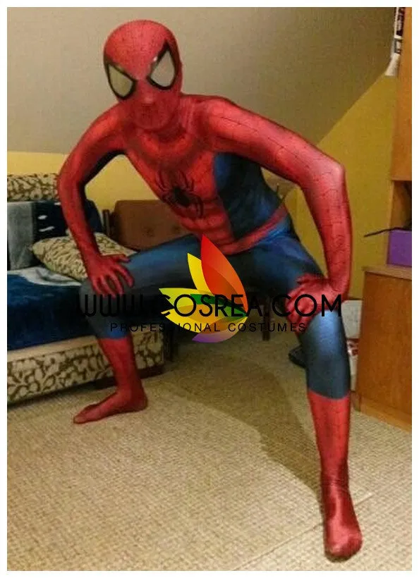 Spiderman Gradient Digital Printed Cosplay Costume