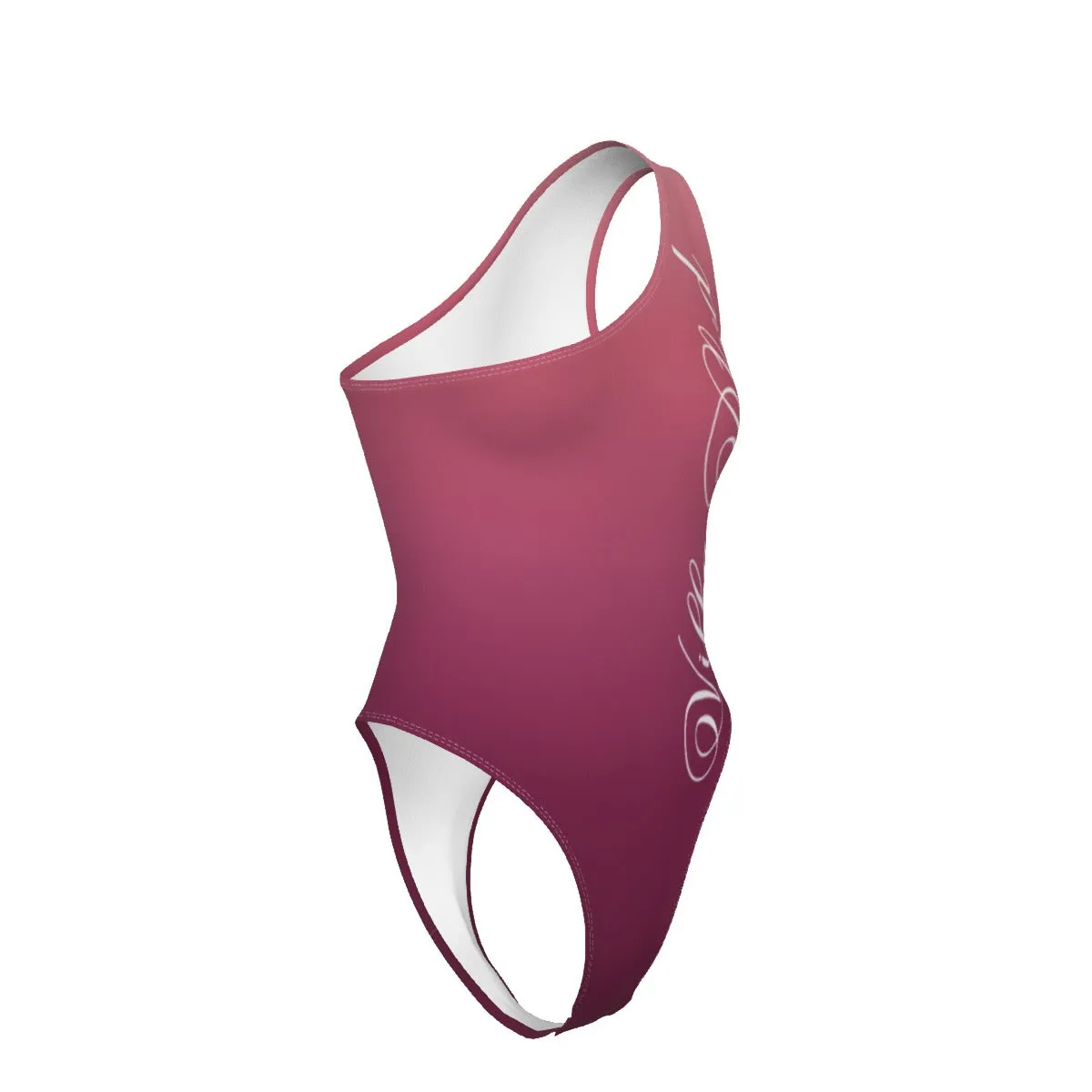 Villa Blvd Avenir Rosulus Gradient One-Shoulder Bodysuit