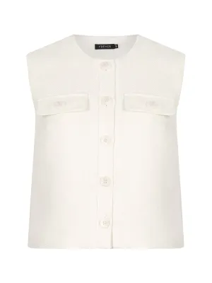 Ydence - Gilet Caterina Offwhite